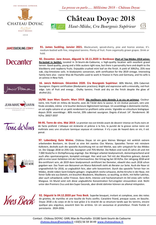 Château Doyac 2018