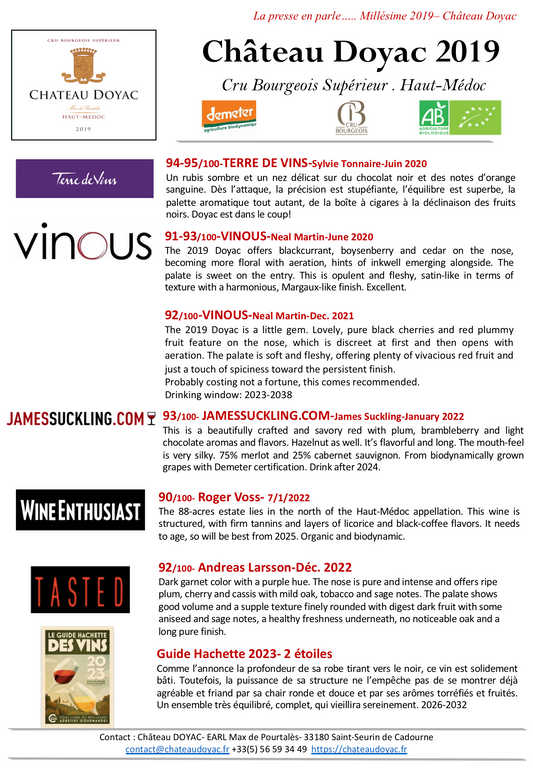 Château Doyac 2019 Magnum